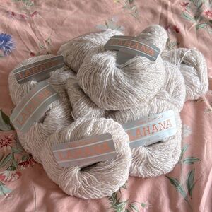 Lahana Cream Yarn Bundle / x10 50g Skiens / Made in Holland *READ*